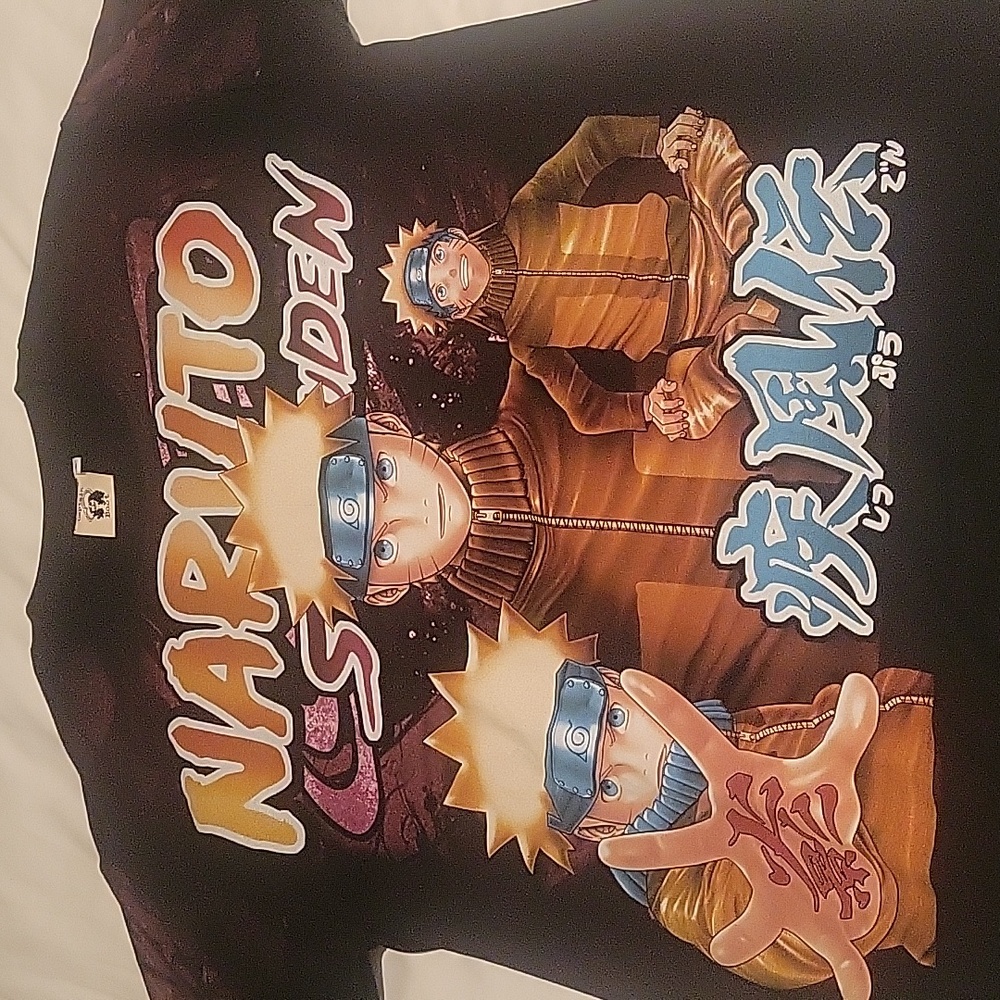 Naruto All Over Print front and back shirt size Large